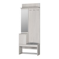 Прихожая Лама ПР-07 ясень белый/хром