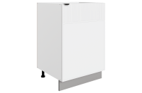 БАРИСТА Шкаф рабочий L500 (1 дв.гл )(правый) (белый/милк матовый) 