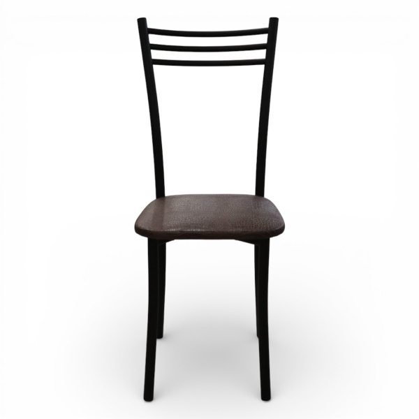 Стул Трио Стандарт (черный, к/з Кайман коричневый 047)