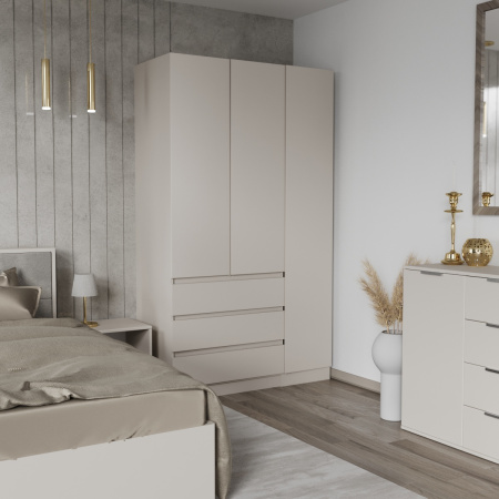 Шкаф Лофт 3дв+3ящ 1200х520х2100 Кашемир