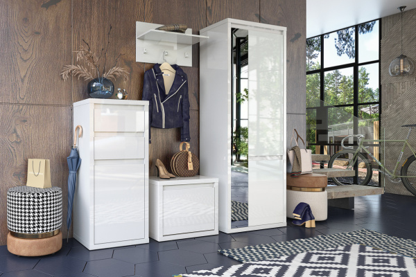 Норден прихожая шкаф 2-х дверный с зеркалом