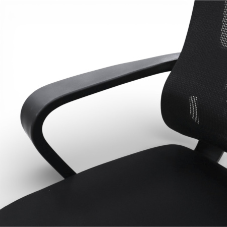 Кресло офисное OM658B сетка, черный 56x50x103-113 см