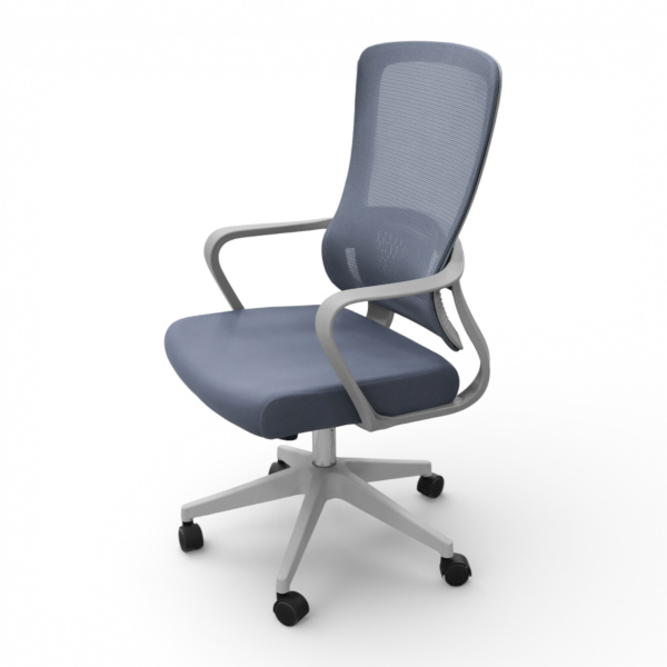 Кресло офисное OM658G сетка, серый 56x50x103-113 см