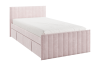 Кровать с ящиками Твикс 90х200 см (нежно-розовый (велюр))