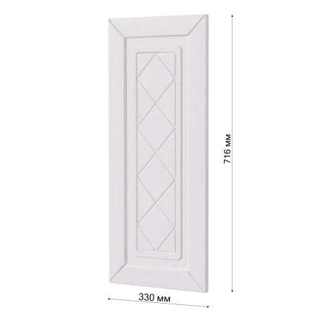Фасад РОМБ белый 342 торцевой