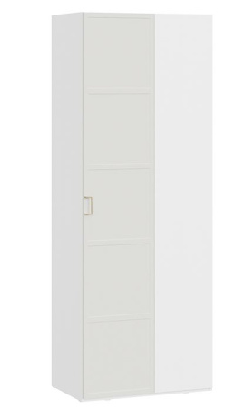 Стелла Шкаф угловой Белый холст/Белый жемчуг