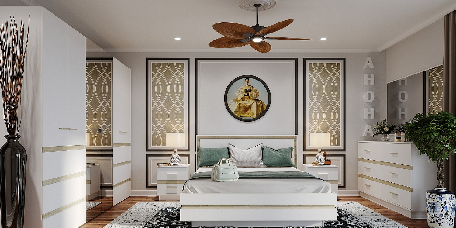 Анона 2 Тумба прикроватная Белый/Дуб Сонома