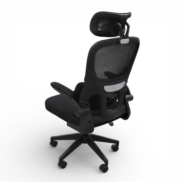 Кресло офисное OM889B сетка, черный 63x50x124-134 см