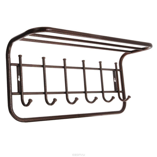 Вешалка с полкой 60см