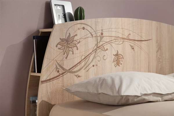 Виктория-1 Кровать 1600*2000 9 (с основанием)  SPV-2.04.0739 дуб сонома