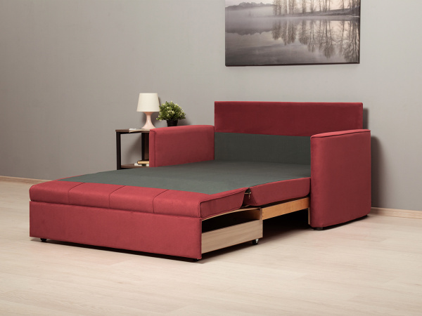 Диван малогабаритный "Мелани" 336 киви 67 ягодный