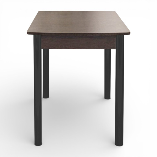 Стол Уют 3 900(+350)*600*750 ДСП венге/опора D50 "труба" Черный