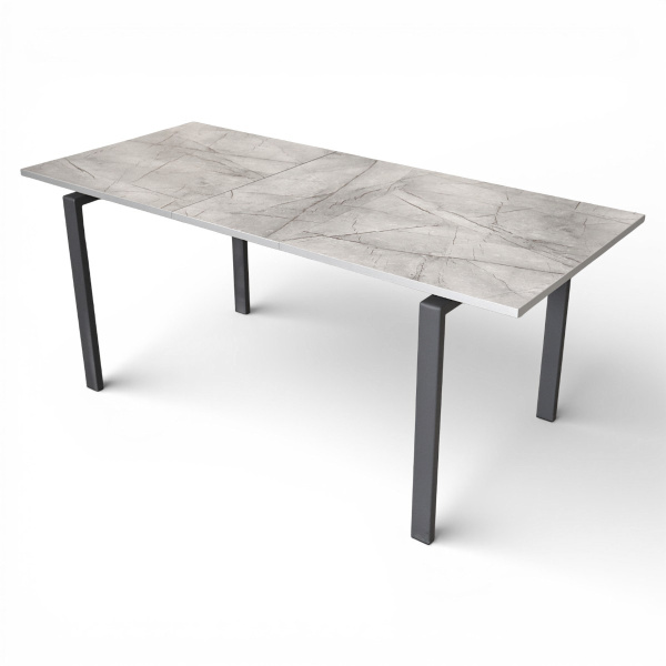 Стол Ареа,1400(+400)*800, металл Графит+пластик (LEMARK 0435)