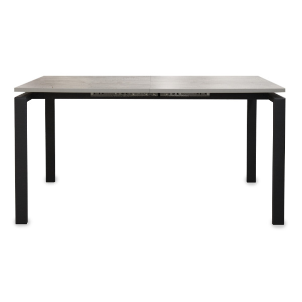 Стол Ареа,1400(+400)*800, металл БЕЛЫЙ+пластик (Бискайская сосна) B2