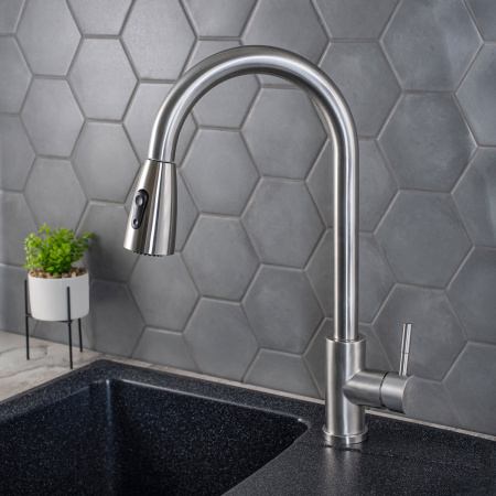 SUS124-017F-2 Смеситель для кухни, Д35