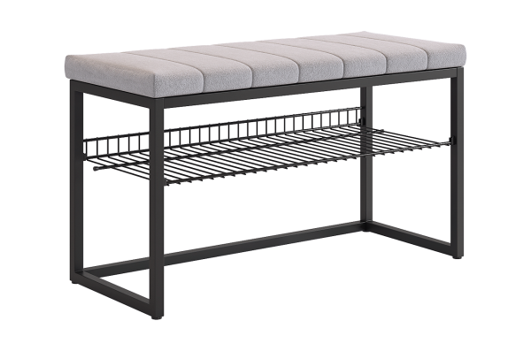 Обувница Классная-2 (черный муар/оникс(велюр))