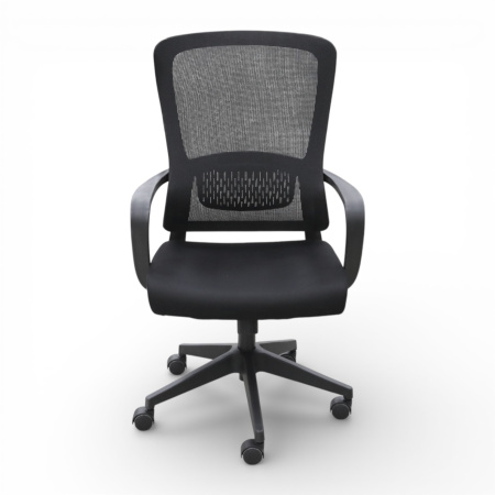 Кресло офисное OM658B сетка, черный 56x50x103-113 см