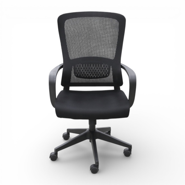 Кресло офисное OM658B сетка, черный 56x50x103-113 см