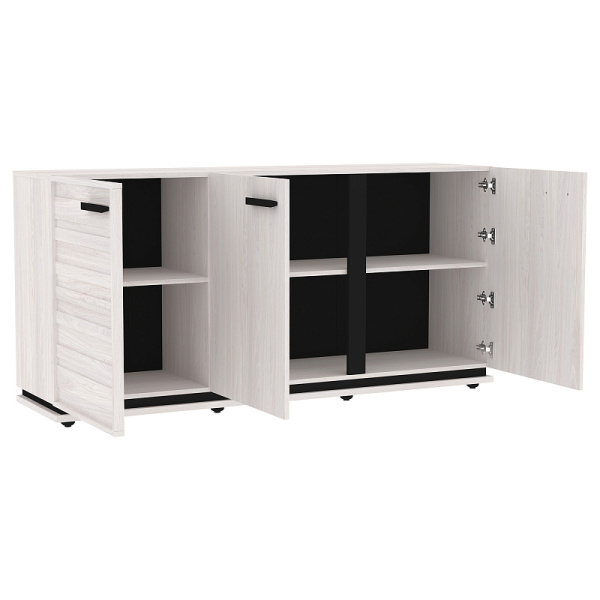 Nature 5(гостиная) Тумба МЦН (Ясень анкор светлый-Черный) 