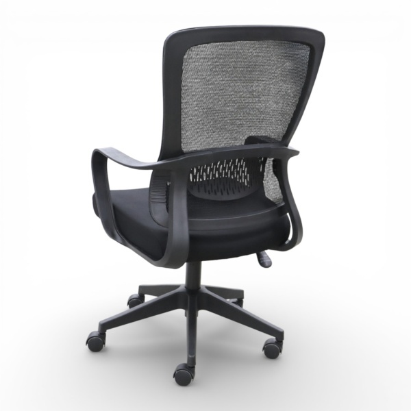 Кресло офисное OM658B сетка, черный 56x50x103-113 см