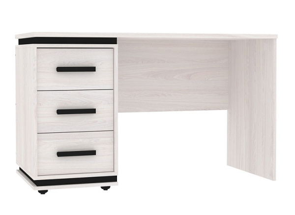 Nature 84 Стол письменный Ясень Анкор св-Черный