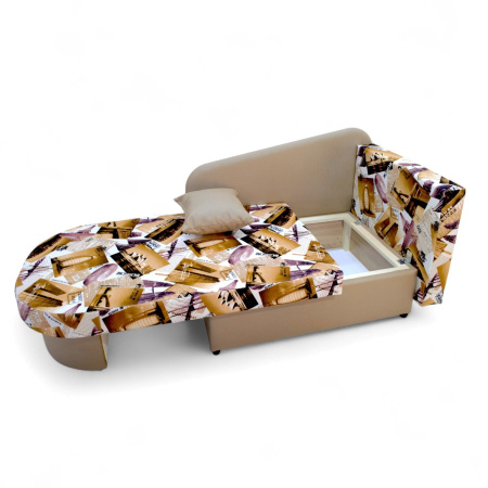 Диван-кровать "Лидер 1"  СITY MY 005 C-2/ MY 1079 C-2 ЛЕВАЯ