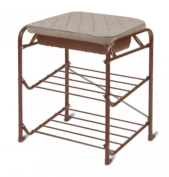 Банкетка для обуви с мягким сиденьем и ящиком (БП3)